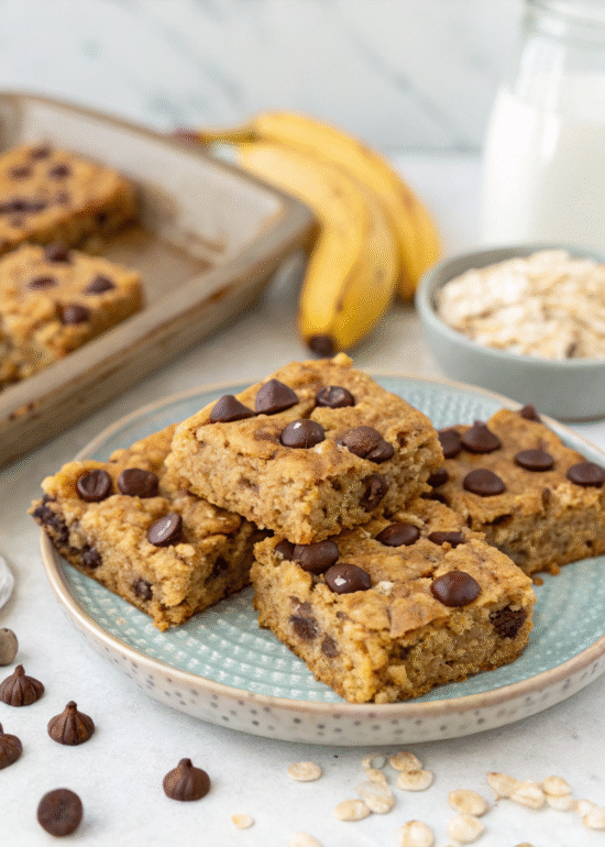 banana oat bars