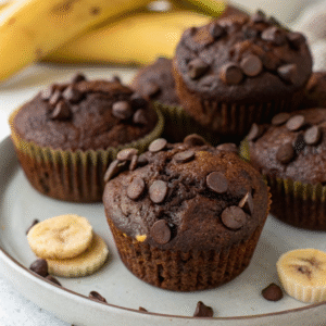 double chocolate muffins