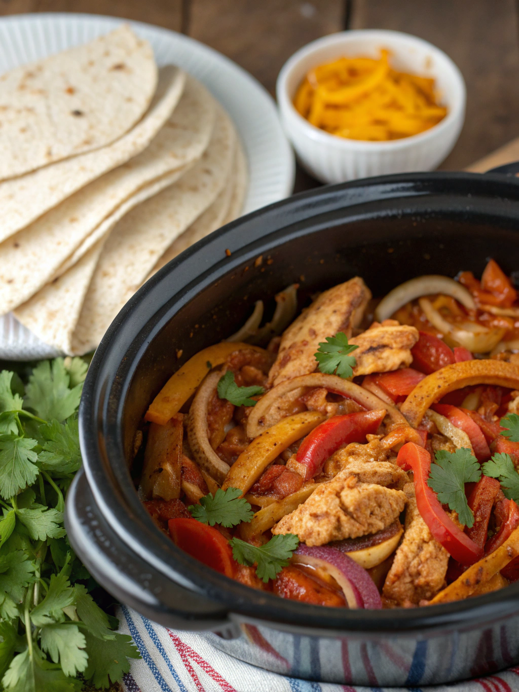 crockpot chicken fajitas