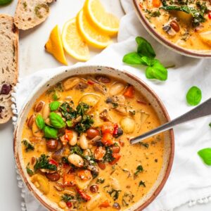 Creamy Veggie, Bean & Potato Soup