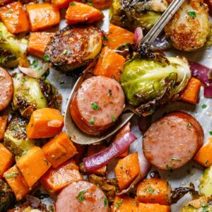 Sheet-Pan Sausage and Fall Veggies