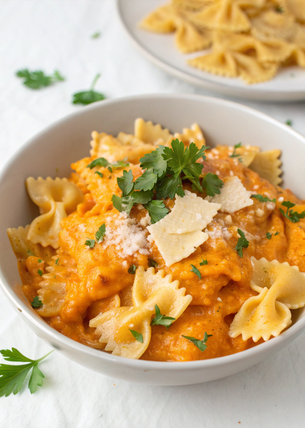 Creamy Butternut Squash Bowtie Pasta